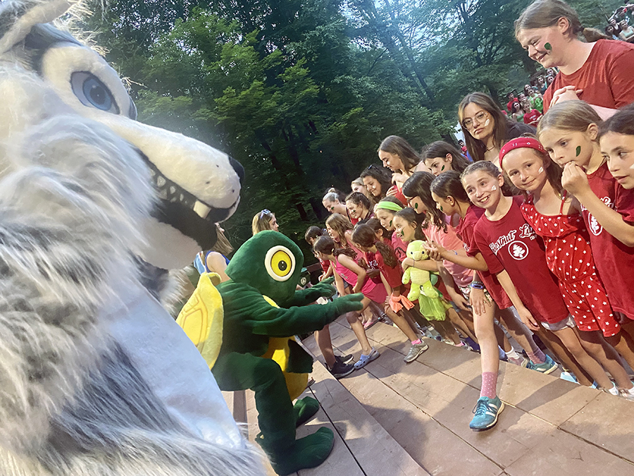 Camp Chestnut kids mascots