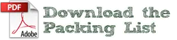 Download packing list graphic for Chestnut Lake Camp families preparing for camp