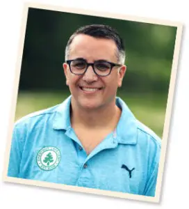 Aaron Selkow staff portrait representing camp leadership at Chestnut Lake Camp