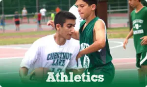 Adventure video button highlighting outdoor activities at Chestnut Lake Camp in Pennsylvania