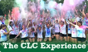 Camp experience video button highlighting daily life at Chestnut Lake Camp in Pennsylvania
